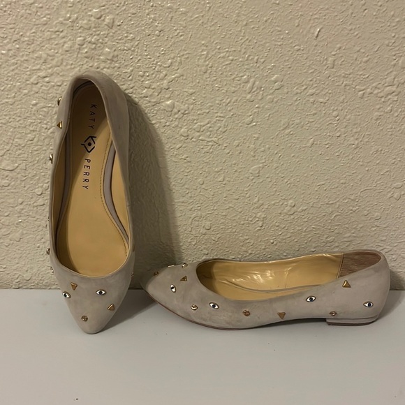 katy Perry Grey Suede The Bella Ballet Flats Size 7 - Picture 4 of 8